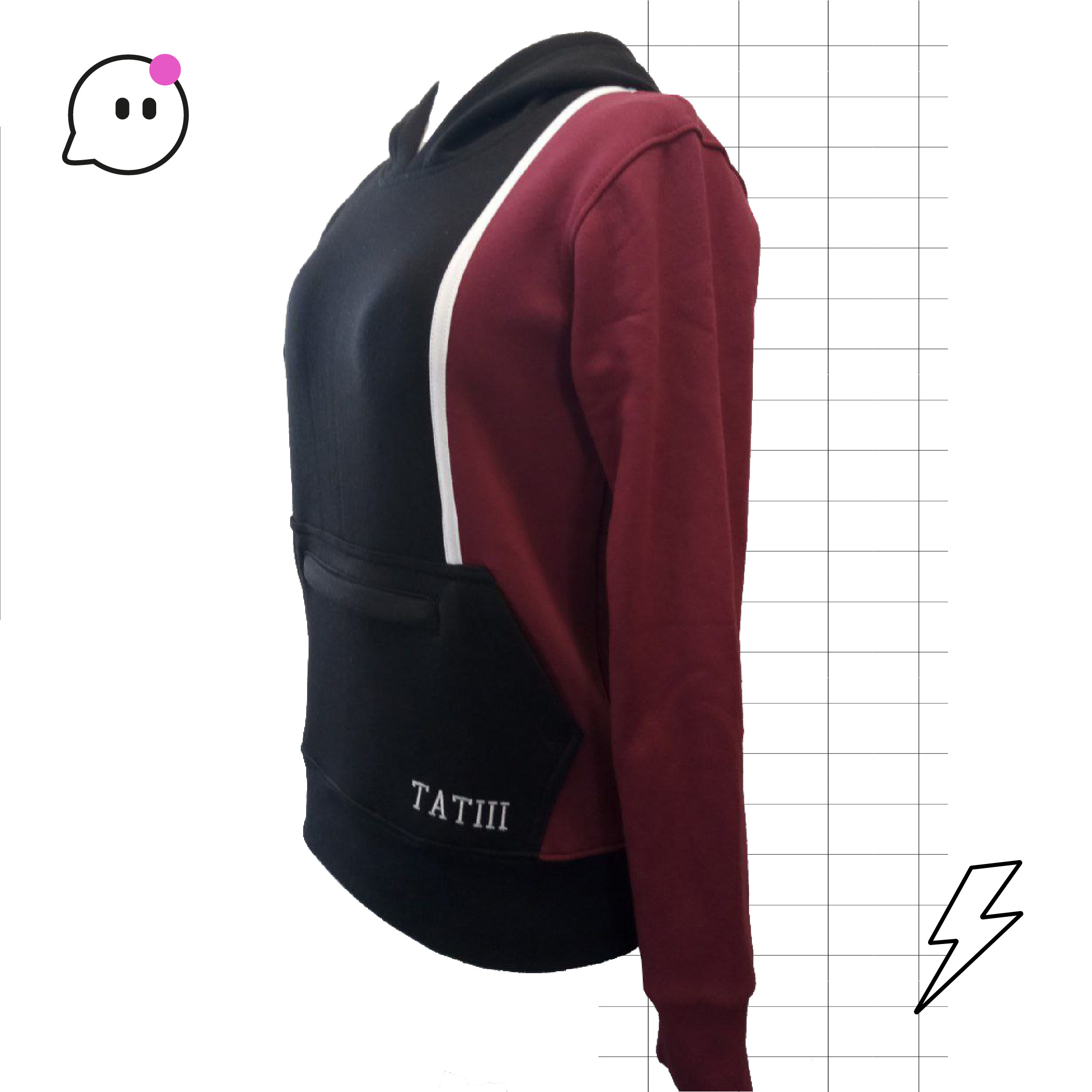 Buzo 70/30 Vertical de Egresados Buzo canguro espinas